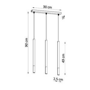 https://design-led.fr/fr/ Lampe suspendue MOZAICA 3L noir/doré 3xG9 SL.0892 117,20 € 99,62 €