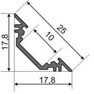 https://design-led.fr/nl/ 2M geanodiseerd aluminium profiel voor 45° LED-lint 23,70 € 20,15 € 9803