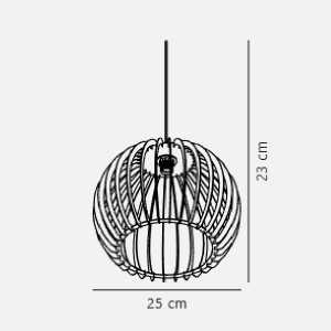 https://discount-led.fr/gb/ Chino 25 Natural Pendant 1xE27  49,90 €  39,92 €    84823014