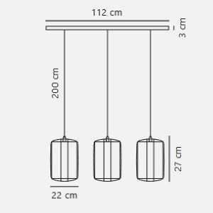 https://design-led.fr/pt/ Pendente Cardine Branco 3xE27 129,90 € 110,42 € 2312443001