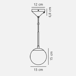 https://design-led.fr/it/ Grant 15 Lampada a sospensione in ottone E14 44,00 € 37,40 € 2010553035