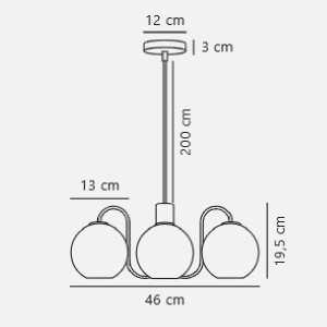 https://design-led.fr/it/ Franca Lampada a sospensione in ottone 4xE14 134,00 € 113,90 € 2312543035