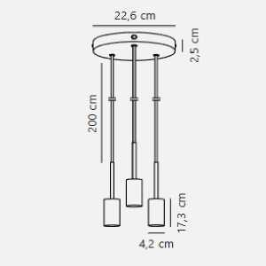https://design-led.fr/it/ Paco Lampada a sospensione Nero 3xE27 64,00 € 54,40 € 2112063003
