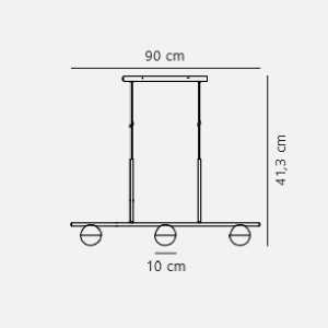 https://design-led.fr/it/ Contina Lampada a sospensione Nero 3xG9 119,00 € 101,15 € 2010953003