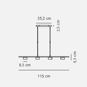 https://design-led.fr/fr/ Clyde Suspension Noir 16W 2700K 2010813003 183,90 € 156,32 €