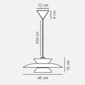 https://design-led.fr/it/ Carmen 45 Lampada a sospensione Nero 1xE27 119,00 € 101,15 € 2213603003