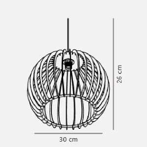 https://design-led.fr/nl/ Chino 30 Natural E27 hanglamp 64,90 € 55,16 € 84833014