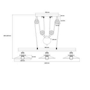 https://design-led.fr/gb/ Lampe Suspendue Pusaka 3 x E27 noir C142939 130,00 € 110,50 €