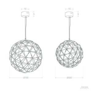 https://design-led.fr/gb/ Lampe Suspendue LED Gloria doré 35.6W 3000K Ø50 cm C126887 440,00 € 374,00 €