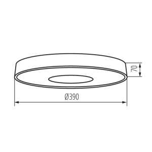 https://design-led.fr/fr/ Plafonnier LED VAND 17.5W Ø 390mm 4000K blanc 37326 31,10 € 26,44 €