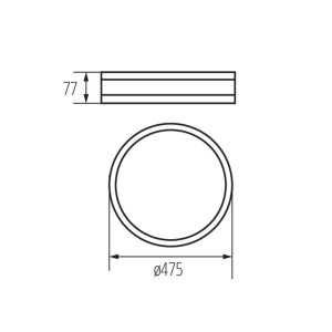 https://discount-led.fr/it/ Plafoniera JASMIN Ø 474 3xE27 wengé  116,60 €  93,28 €    23122