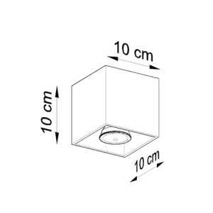 https://design-led.fr/de/ Plafonnier QUAD 1 anthracite GU10, sollux SL.0567 38,20 € 32,47 € SL.0567