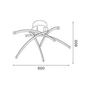 https://design-led.fr/it/ Plafonnier Led Aranha 78W 4500K dimmable par télécommande, LM8129 LM8129 168,00 € 142,80 €