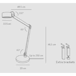 https://design-led.fr/fr/ Nobu Lampe à poser Gris 6W 2700k dimmable 2120405010 269,00 € 228,65 €