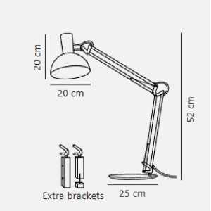https://design-led.fr/fr/ Arki Lampe à poser Noir E27 75145003 239,00 € 203,15 €