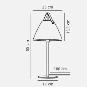 https://discount-led.fr/gb/ Strap White table lamp E27  169,90 €  135,92 €    46205001