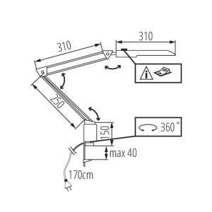 https://design-led.fr/pt/ Lampe de bureau LED HERON-II 4.8W 4000k blanc 27603 33,10 € 28,13 €