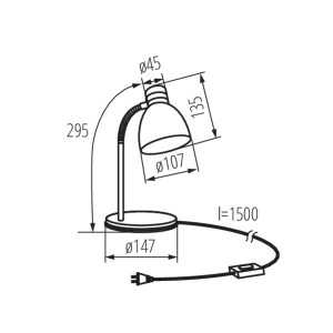 https://discount-led.fr/pt/ Candeeiro de secretária ZARA black 1xE14  20,20 €  16,16 €    7561