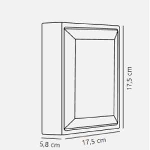https://discount-led.fr/pt/ Candeeiro de parede quadrado Oliver Preto 9W 3000K IP54  44,90 €  35,92 €    2218251003