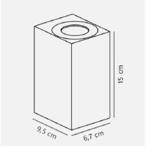 https://design-led.fr/pt/ Candeeiro de parede Asbol Kubi Preto 13.3W 3000K IP44 69,90 € 59,42 € 2019071003