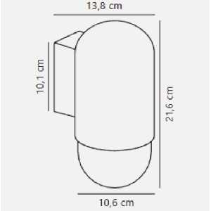 https://design-led.fr/it/ Lampada da parete Heka Sablé E27 IP54 54,00 € 45,90 € 2118211008