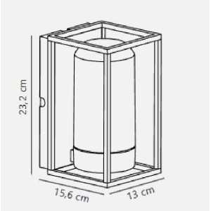 https://design-led.fr/it/ Griffin Lampada da parete nero fumé E27 IP44 69,90 € 59,42 € 2218131047