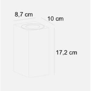 https://design-led.fr/de/ Canto Maxi Kubi 2 Wandleuchte Meeresküste Schwarz 2xGU10 IP44 89,00 € 75,65 € 49731203