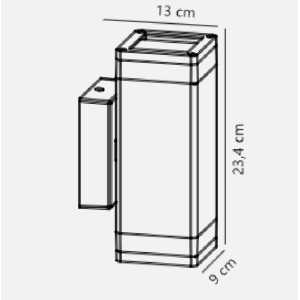 https://discount-led.fr/de/ Elm Double Wandleuchte Schwarz 2xGU10 IP44  64,90 €  51,92 €    45331003