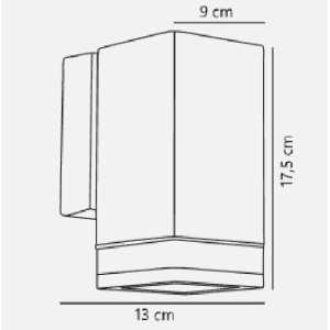 https://discount-led.fr/de/ Elm Single Wandleuchte Schwarz GU10 IP44  59,90 €  47,92 €    45321003