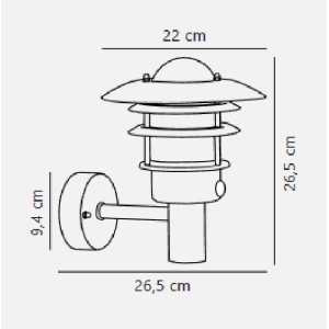 https://design-led.fr/nl/ Lonstrup 22 Sensor wandlamp Verzinkt staal E27 IP44, 94,00 € 79,90 € 71432031