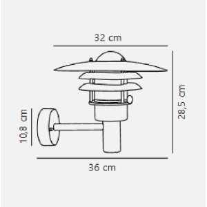 https://design-led.fr/pt/ Lonstrup 32 Aplique de parede Aço galvanizado E27 IP44 79,90 € 67,91 € 71411031