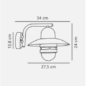 https://discount-led.fr/it/ Nibe Lampada da parete in rame E27 IP54  269,90 €  215,92 €    24981030