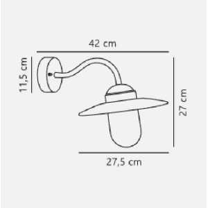 https://discount-led.fr/de/ Luxembourg Wandleuchte Rostfarben E27 IP54  74,90 €  59,92 €    22671009