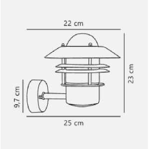 https://discount-led.fr/nl/ Blokhus Up Wandlamp Verzinkt staal E27 IP54  64,90 €  51,92 €    25011031