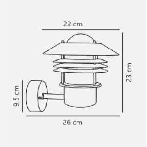 https://discount-led.fr/es/ Aplique Vejers Up Acero galvanizado E27 IP54  64,90 €  51,92 €    25091031