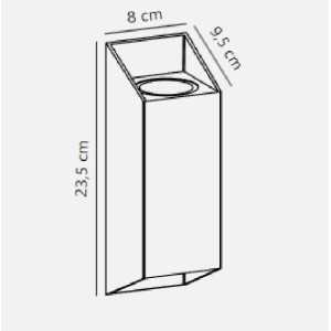 https://discount-led.fr/pt/ Nico Square 22 Aplique de parede Antracite 2 X GU10 IP54  44,90 €  35,92 €    2218221050