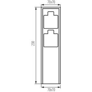 https://design-led.fr/pt/ Poste de jardim com tomadas de 230 V DASTO 23 cm 39,50 € 33,58 € 36585