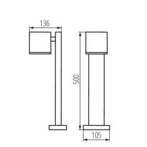 https://design-led.fr/fr/ Luminaire extérieur avec source remplaçable 1 x GU10 GORI 50cm 29002 47,80 € 40,63 € 29002