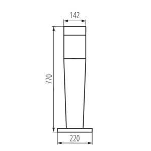https://design-led.fr/gb/ Architectural luminaire with replaceable source 1 x E27 INVO-OP 77cm 132,70 € 112,79 € 29172