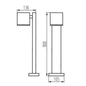 https://discount-led.fr/es/ Luminaria de exterior con fuente reemplazable 1 x GU10 GORI 80cm  61,70 €  49,36 €    29003