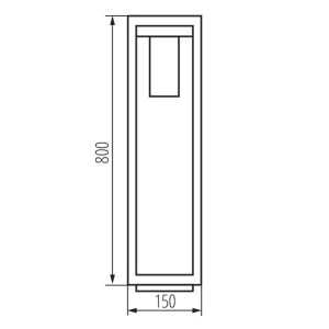 https://discount-led.fr/nl/ Buitenlamp met vervangbare bron 1 x E27 VIMO 80cm bruin  93,00 €  74,40 €    34989