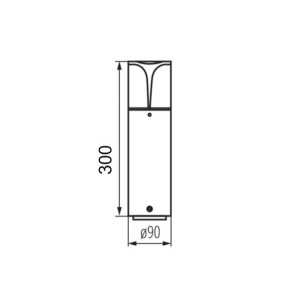 https://design-led.fr/de/ Außenleuchte mit austauschbarem Leuchtmittel 1 x E27 PRESO 30cm 26,10 € 22,19 € 36542