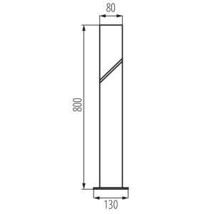 https://discount-led.fr/nl/ Buitenarmatuur met vervangbare bron 1 x E27 LAVEN 80cm  49,60 €  39,68 €    36545