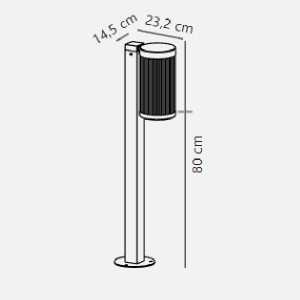 https://discount-led.fr/it/ Palo nero Coupar E27 IP54  79,90 €  63,92 €    2218088003