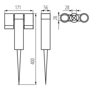 https://discount-led.fr/it/ USTI SP 2xGU10 Proiettore da paletto IP54  50,70 €  40,56 €    36560