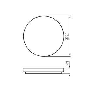 https://design-led.fr/gb/ LED ceiling lamp VARSO Ø278 18W 4000K 36,40 € 30,94 € 26441
