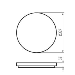 https://discount-led.fr/it/ Lampada da soffitto a LED VARSO Ø327 36W 4000K  52,10 €  41,68 €    26448