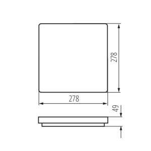 https://discount-led.fr/it/ Lampada a soffitto LED VARSO 278 x 278 18W 4000K  38,60 €  30,88 €    26443
