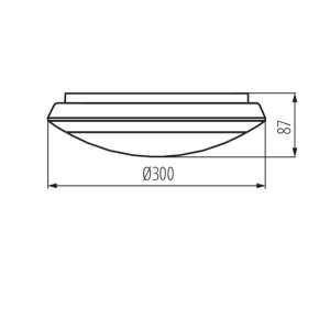 https://design-led.fr/de/ LED-Deckenlampe DABA Detektor Ø300 16W 4000K weiß 56,60 € 48,11 € 19062