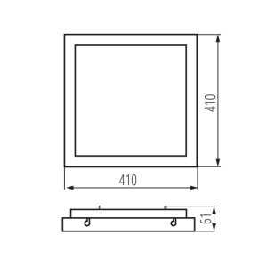 https://discount-led.fr/it/ TYBIA 410 x 410 38W 4000K Grigio Bianco Plafoniera LED  88,40 €  70,72 €    24640